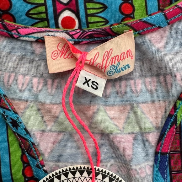 NWT Mara Hoffman Jersey Racerback Fitted Mini Dress in‎ Ganesh Sky Size XS - Picture 11 of 15